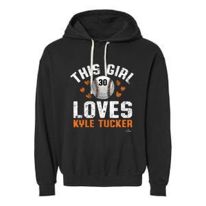 This Girl Loves Kyle Tucker Houston Garment-Dyed Fleece Hoodie