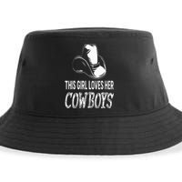 This Girl Loves Her Cowboy Cute Texas Dallas Sustainable Bucket Hat