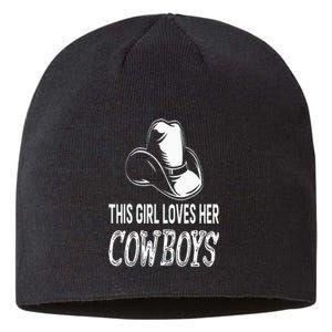 This Girl Loves Her Cowboy Cute Texas Dallas Sustainable Beanie