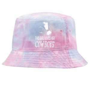 This Girl Loves Her Cowboy Cute Texas Dallas Tie-Dyed Bucket Hat