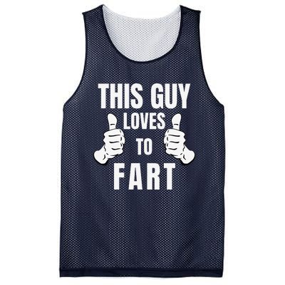 This Guy Loves To Fart Dad Jokes Fathers Day Mesh Reversible Basketball Jersey Tank