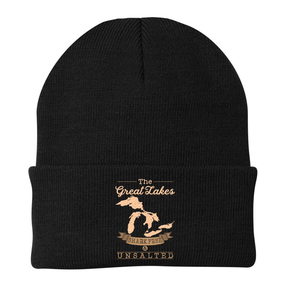 The Great Lakes Shark Free Unsalted Michigan Gift Beanie