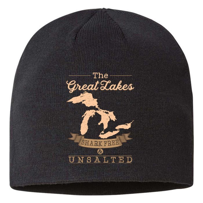 The Great Lakes Shark Free Unsalted Michigan Gift Sustainable Beanie