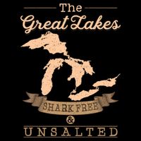 The Great Lakes Shark Free Unsalted Michigan Gift Youth Performance Sprint T-Shirt