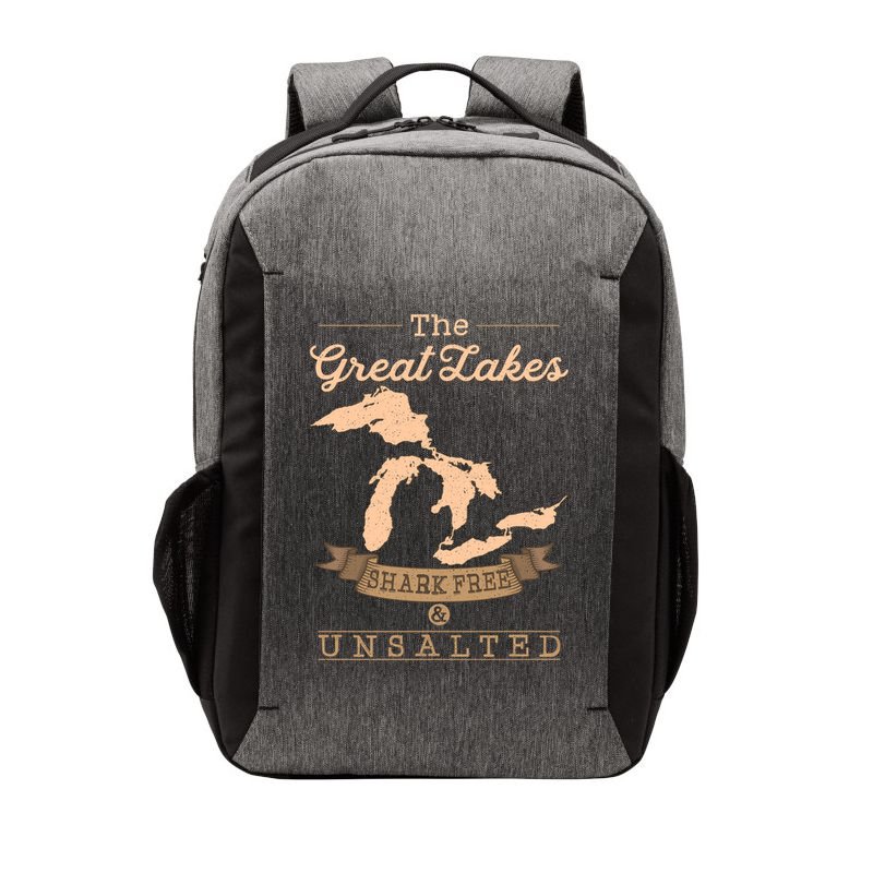 The Great Lakes Shark Free Unsalted Michigan Gift Vector Backpack