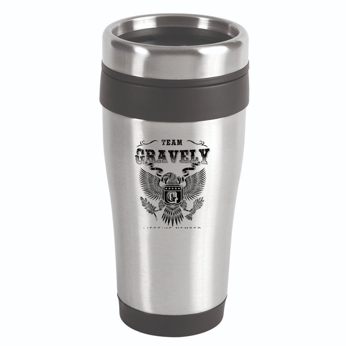 Team Gravely Lifetime Member Last Name Gift 16oz Travel Tumbler