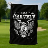 Team Gravely Lifetime Member Last Name Gift Golf Towel
