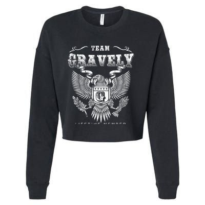Team Gravely Lifetime Member Last Name Gift Cropped Pullover Crew