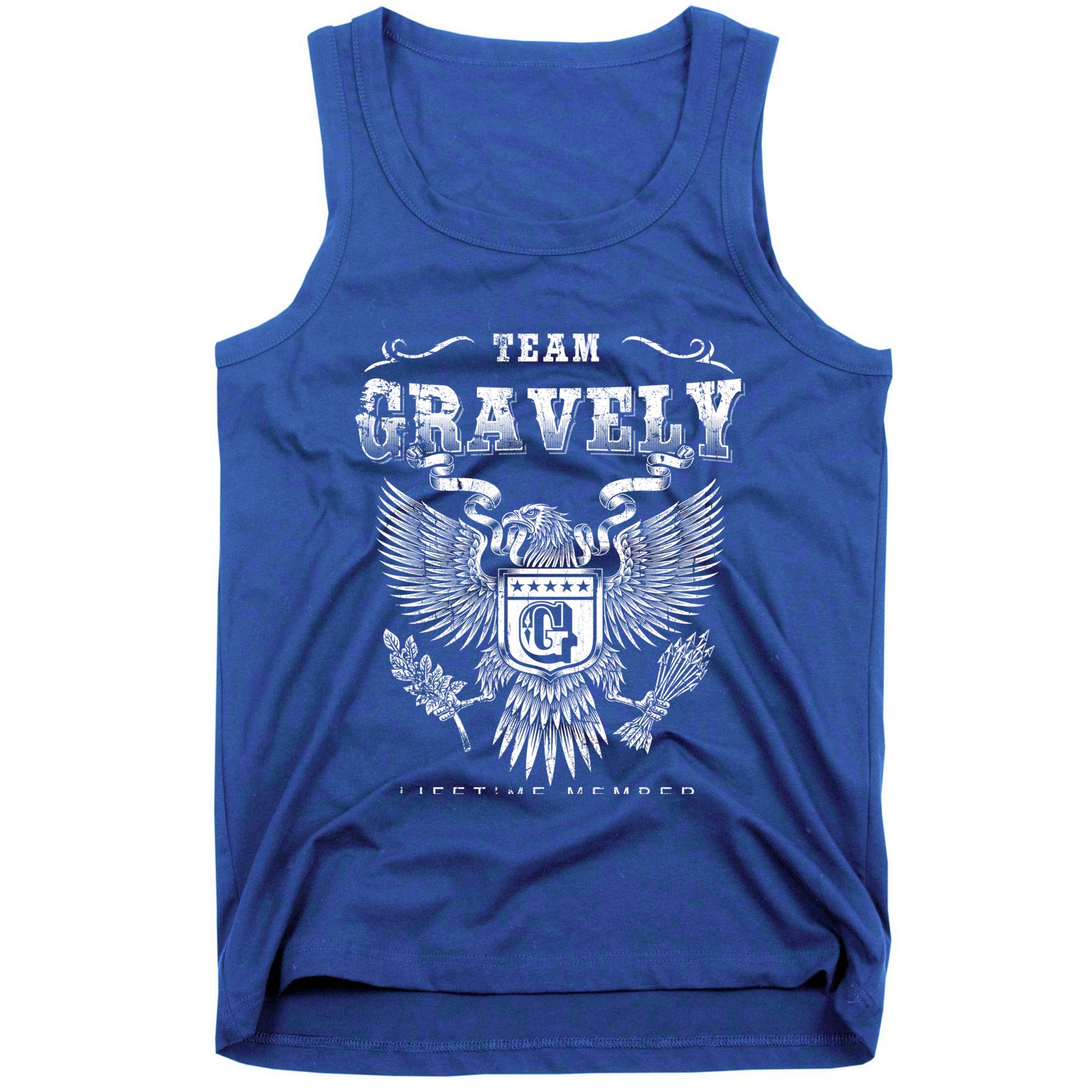 Team Gravely Lifetime Member Last Name Gift Tank Top