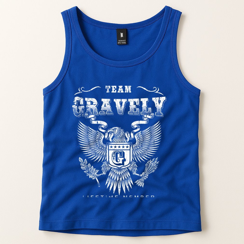 Team Gravely Lifetime Member Last Name Gift Tank Top