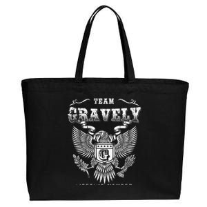 Team Gravely Lifetime Member Last Name Gift Cotton Canvas Jumbo Tote