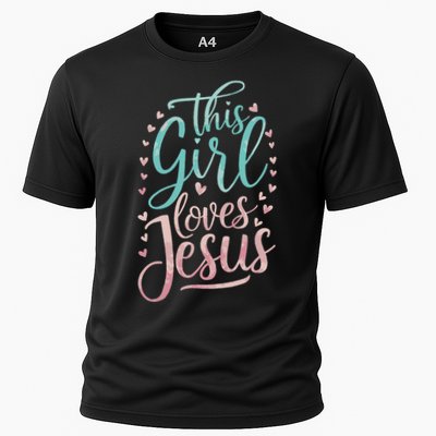 This Girl Loves Jesus Cooling Performance Crew T-Shirt