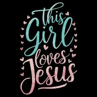 This Girl Loves Jesus 16 in Basic Backpack