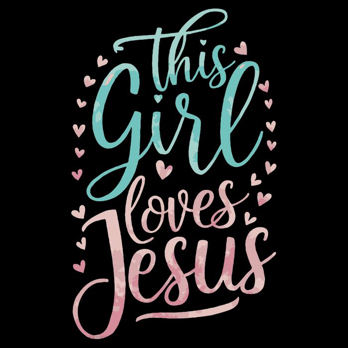 This Girl Loves Jesus 16 in Basic Backpack