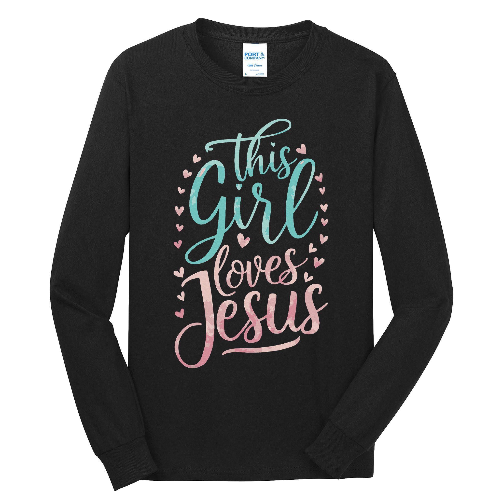 This Girl Loves Jesus Tall Long Sleeve T-Shirt