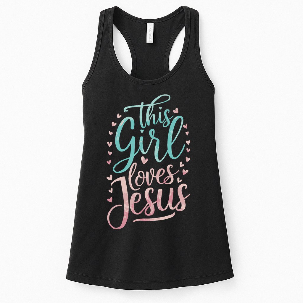 This Girl Loves Jesus Womens Tank Top