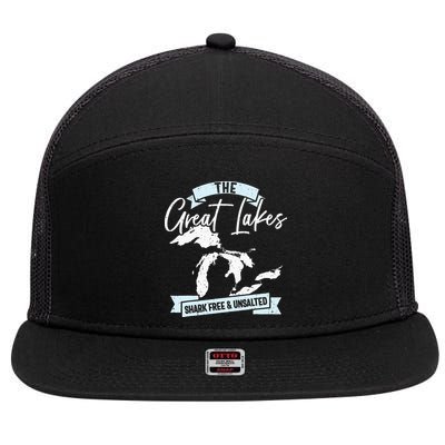 The Great Lakes Michigan Great Lakes Tourist 7 Panel Mesh Trucker Snapback Hat