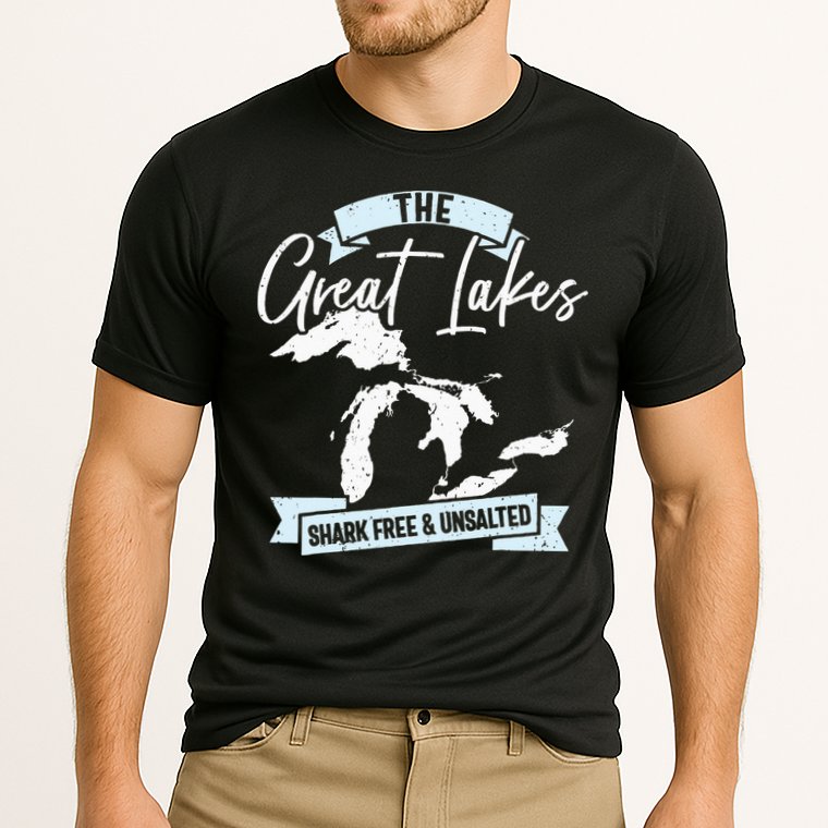 The Great Lakes Michigan Great Lakes Tourist Cooling Performance Crew T-Shirt