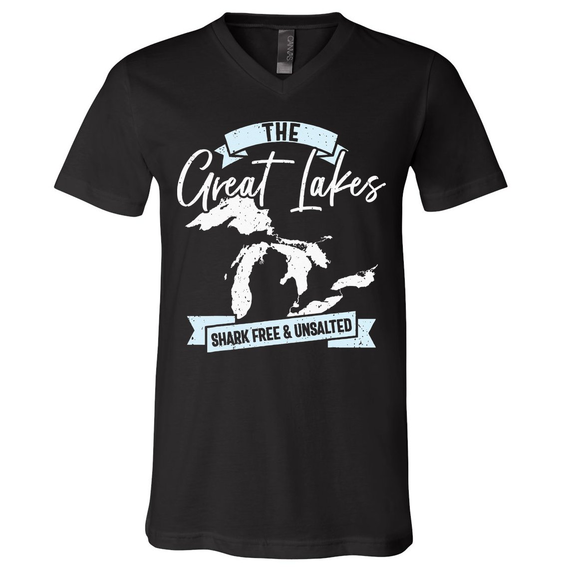 The Great Lakes Michigan Great Lakes Tourist V-Neck T-Shirt