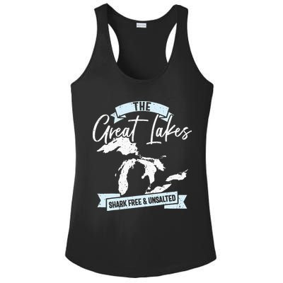 The Great Lakes Michigan Great Lakes Tourist Ladies PosiCharge Competitor Racerback Tank