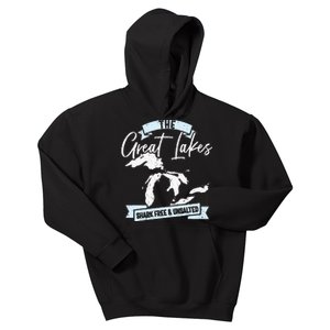 The Great Lakes Michigan Great Lakes Tourist Kids Hoodie