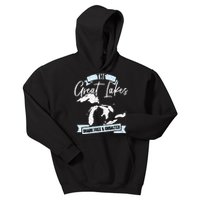 The Great Lakes Michigan Great Lakes Tourist Kids Hoodie