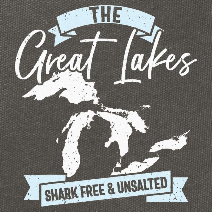 The Great Lakes Michigan Great Lakes Tourist Cotton Canvas Backpack