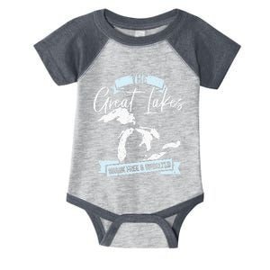 The Great Lakes Michigan Great Lakes Tourist Infant Baby Jersey Bodysuit