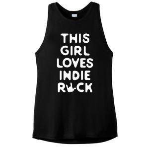 This Girl Loves Indie Rock Ladies PosiCharge Tri-Blend Wicking Tank