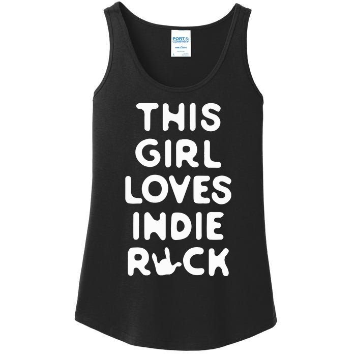 This Girl Loves Indie Rock Ladies Essential Tank