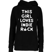 This Girl Loves Indie Rock Womens Funnel Neck Pullover Hood