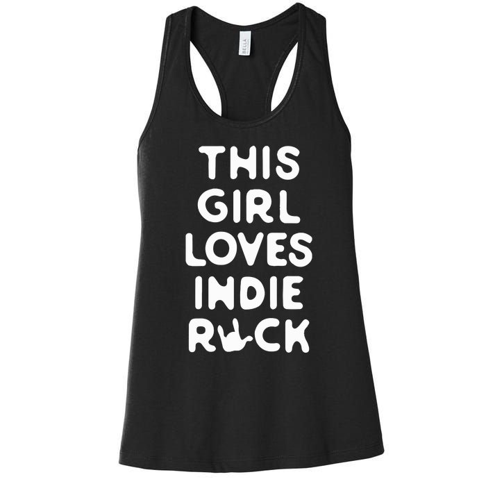 This Girl Loves Indie Rock Women's Racerback Tank