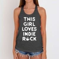 This Girl Loves Indie Rock Women's Knotted Racerback Tank