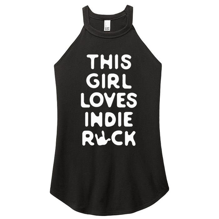 This Girl Loves Indie Rock Women's Perfect Tri Rocker Tank