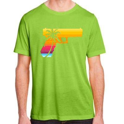 Tropical Gun Lover Firearm Beach Cute Hawaiian Gift Aloha Adult ChromaSoft Performance T-Shirt