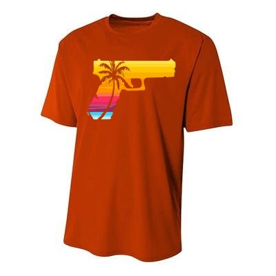 Tropical Gun Lover Firearm Beach Cute Hawaiian Gift Aloha Performance Sprint T-Shirt