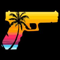 Tropical Gun Lover Firearm Beach Cute Hawaiian Gift Aloha Backpack