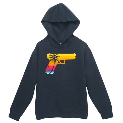 Tropical Gun Lover Firearm Beach Cute Hawaiian Gift Aloha Urban Pullover Hoodie