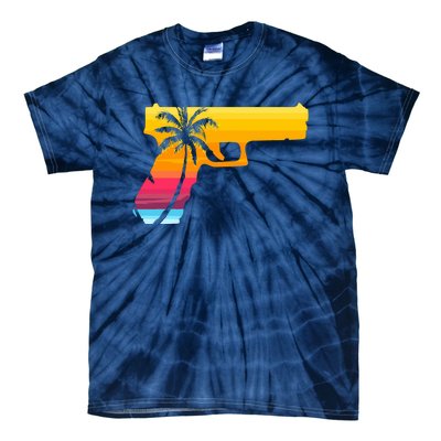 Tropical Gun Lover Firearm Beach Cute Hawaiian Gift Aloha Tie-Dye T-Shirt