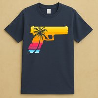 Tropical Gun Lover Firearm Beach Cute Hawaiian Gift Aloha T-Shirt