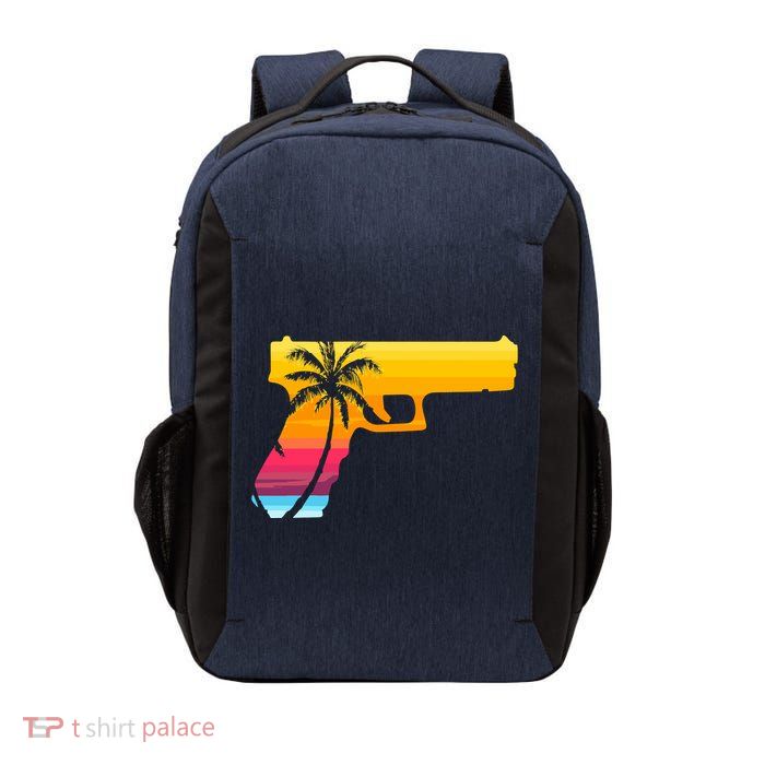 Tropical Gun Lover Firearm Beach Cute Hawaiian Gift Aloha Vector Backpack