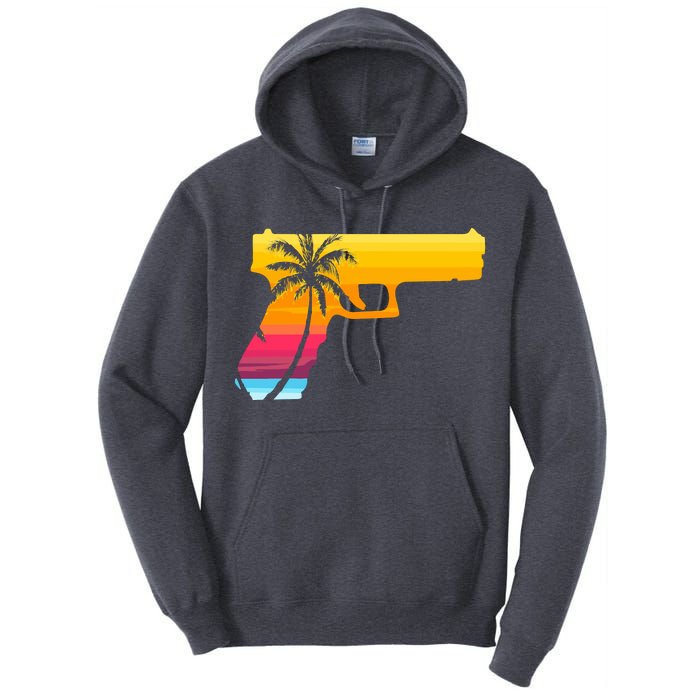 Tropical Gun Lover Firearm Beach Cute Hawaiian Gift Aloha Tall Hoodie