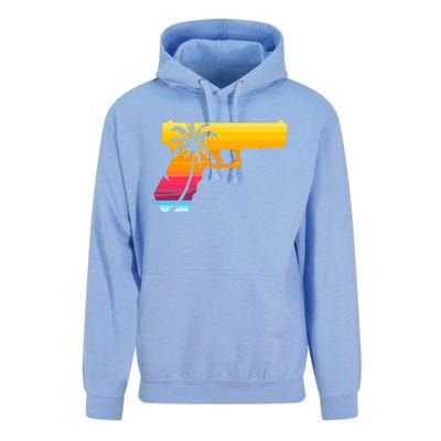 Tropical Gun Lover Firearm Beach Cute Hawaiian Gift Aloha Unisex Surf Hoodie