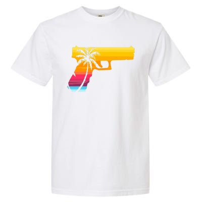 Tropical Gun Lover Firearm Beach Cute Hawaiian Gift Aloha Garment-Dyed Heavyweight T-Shirt