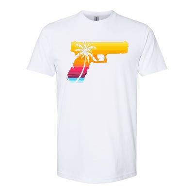 Tropical Gun Lover Firearm Beach Cute Hawaiian Gift Aloha Softstyle CVC T-Shirt