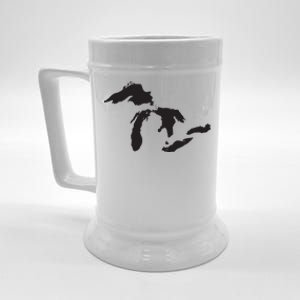 The Great Lakes Detroit Michigan T Beer Stein