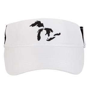 The Great Lakes Detroit Michigan T Adult Drive Performance Visor