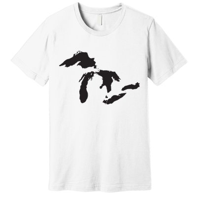 The Great Lakes Detroit Michigan T Premium T-Shirt