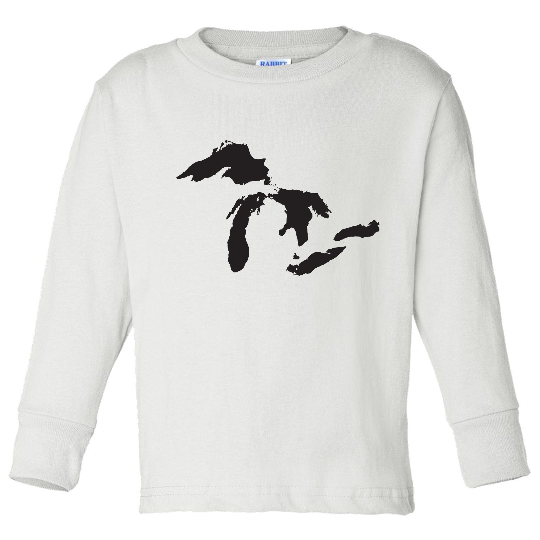The Great Lakes Detroit Michigan T Toddler Long Sleeve Shirt