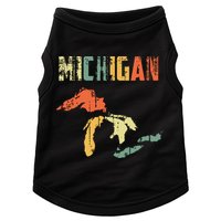 The Great Lakes Largest Water Retro Color Michigan Mi Pride Doggie Tank